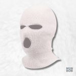 Cagoule blanche 3 trous pour un look unique et stylé