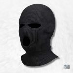 Cagoule noire 3 trous pour un look audacieux