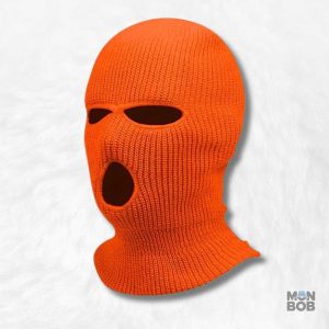 Cagoule orange 3 trous pour un style audacieux