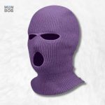 Cagoule violette 3 trous pour un style unique et audacieux