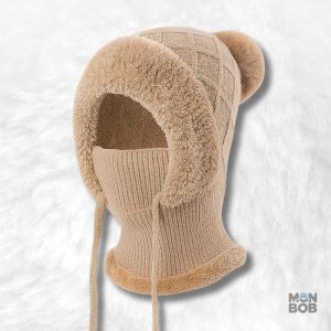 Cagoule Bonnet Femme beige pour un style décontracté