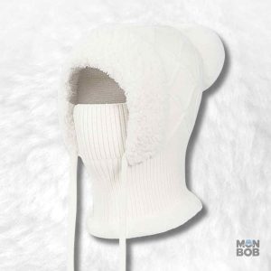 Cagoule Bonnet Femme blanche pour un look élégant et chaleureux