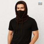 Cagoule capuche marron idéale pour l'hiver