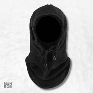 Cagoule noire avec capuche pour un style intemporel