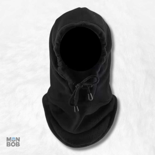 Cagoule noire avec capuche pour un style intemporel