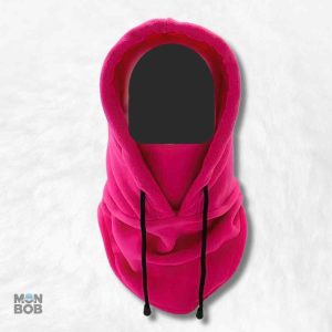 Cagoule capuche rose fluo pour un look tendance et coloré