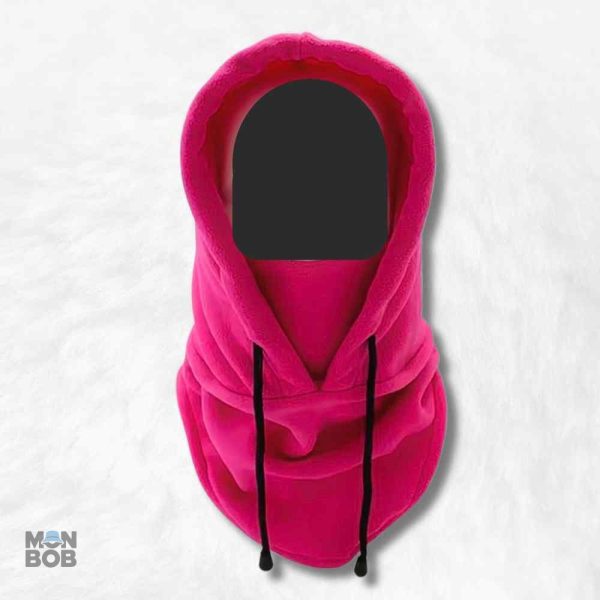 Cagoule capuche rose fluo pour un look tendance et coloré