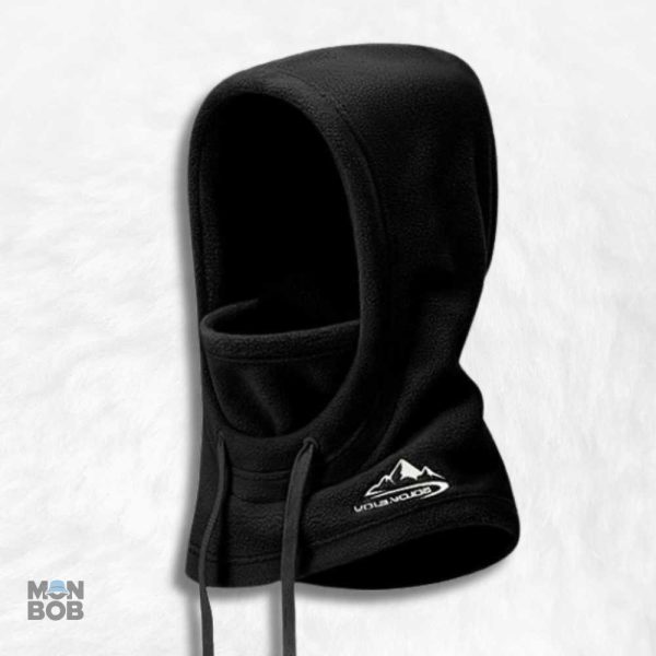 cagoule-capuche-ski-noire-1 Cagoule noire avec capuche idéale pour le ski