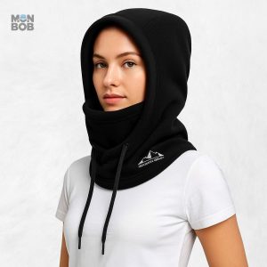 Cagoule ski noire, protection contre le froid et le vent