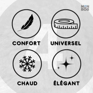 Accessoire de ski noir avec capuche pour un confort optimal