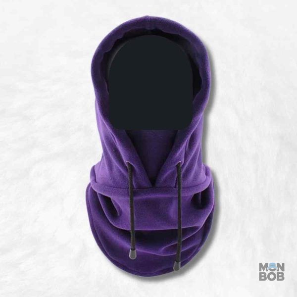 Cagoule violette avec capuche pour protection et style
