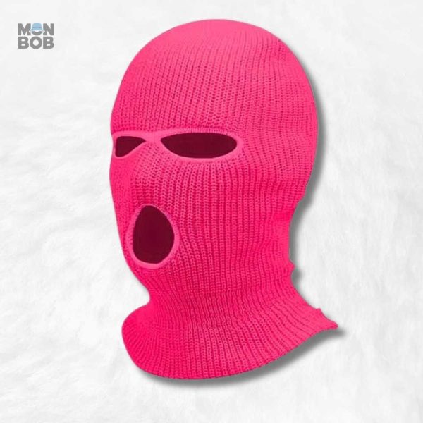 Cagoule Femme Rose 3 Trous, style et confort