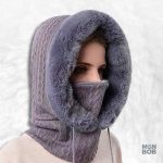 Cagoule grise pour femme, idéale pour les activités en extérieur