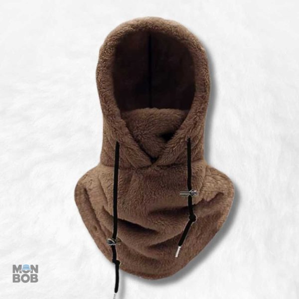 Cagoule marron pour femme, style capuche confortable