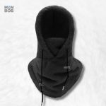 Cagoule noire pour femme, style moderne et pratique