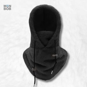 Cagoule noire pour femme, style moderne et pratique