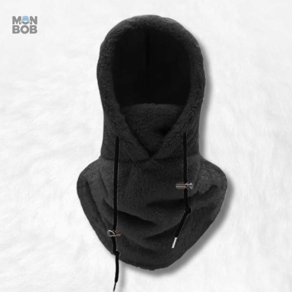 Cagoule noire pour femme, style moderne et pratique