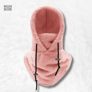 Cagoule Capuche Rose Femme, accessoire tendance pour l'hiver