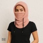 Cagoule rose pour femme, style élégant et confortable