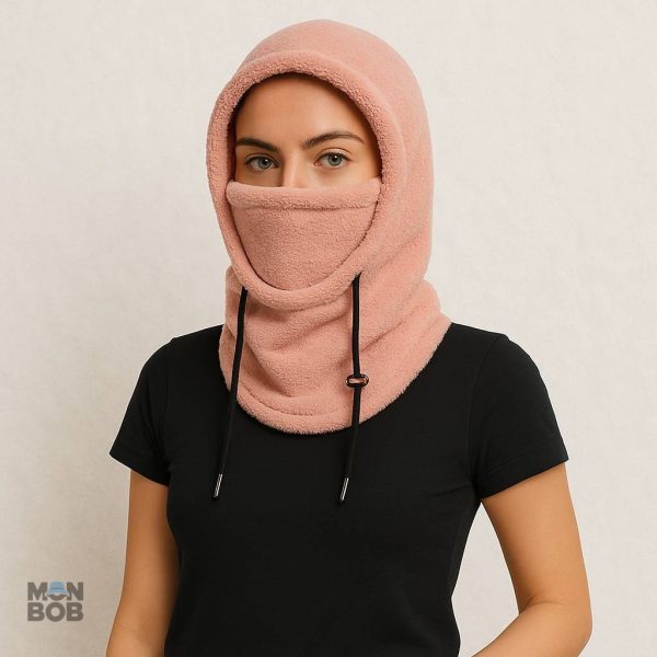 Cagoule rose pour femme, style élégant et confortable