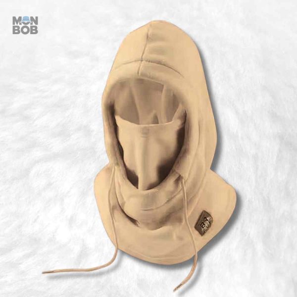 Cagoule beige pour femme, idéale pour le ski