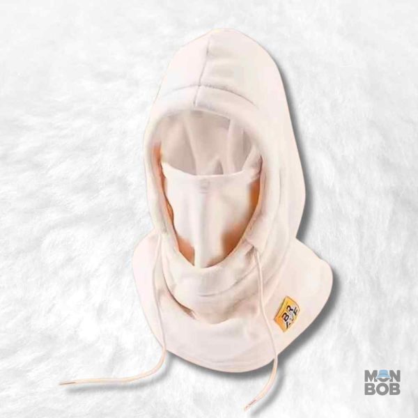 Cagoule femme ski crème pour protéger du froid