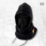 Cagoule femme ski noire pour une protection optimale au froid