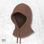Cagoule tendance marron pour femme, style moderne et élégant