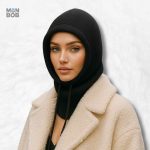 Cagoule noire pour femme, accessoire mode essentiel