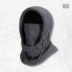 Cagoule hiver grise pour protéger du froid