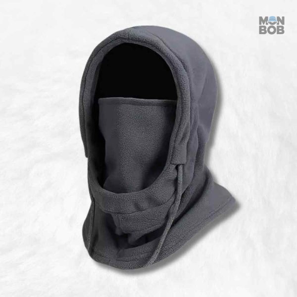 Cagoule hiver grise pour protéger du froid