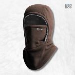 Cagoule hiver homme marron, protection contre le froid