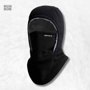 Cagoule Hiver Homme noire, protection contre le froid