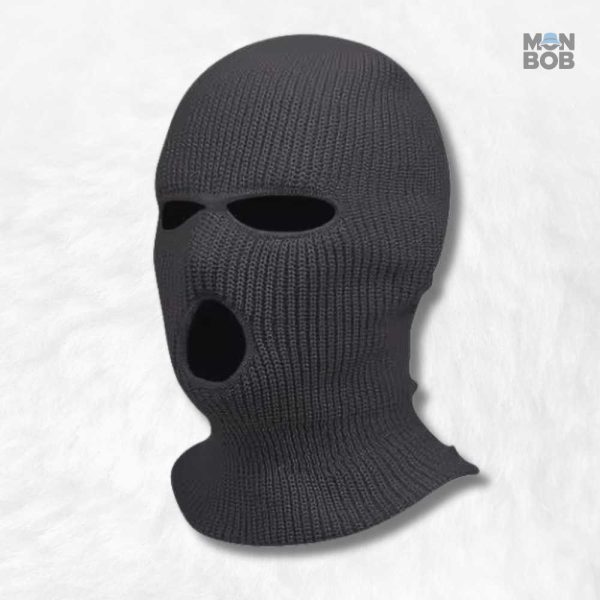 Cagoule grise homme 3 trous pour un confort optimal
