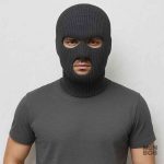 Cagoule homme grise, design à trois ouvertures pratiques