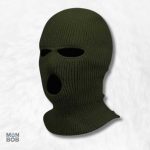 Cagoule Homme 3 Trous Vert Militaire