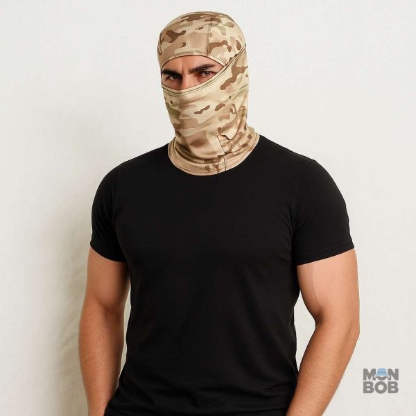 Cagoule camouflage pour conditions climatiques désertiques