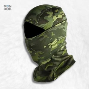 Cagoule militaire camouflage forêt pour une protection optimale