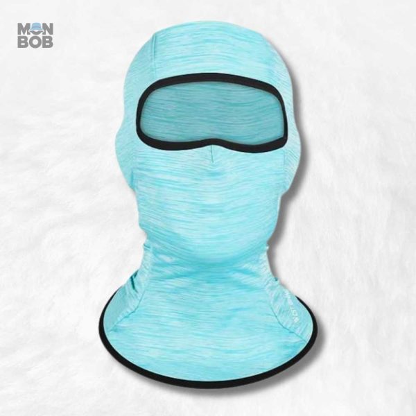 Cagoule moto bleu pour femme, style moderne et élégant