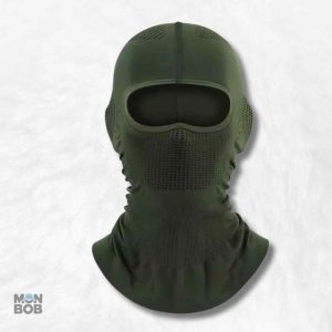 Cagoule moto été homme verte