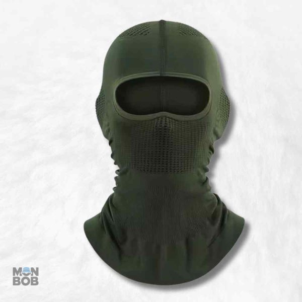 Cagoule moto été homme verte