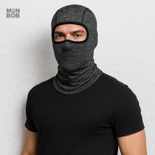 Cagoule légère pour motard en gris clair