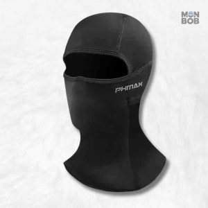 Cagoule moto hiver noire pour protection contre le froid