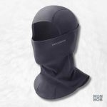 Cagoule Moto Homme gris foncé, idéale pour la conduite en hiver