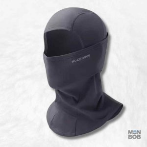 Cagoule Moto Homme gris foncé, idéale pour la conduite en hiver