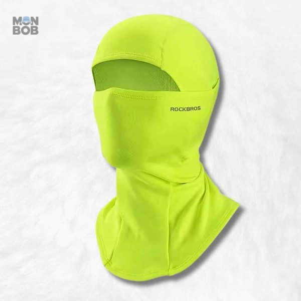 Cagoule moto homme jaune fluo pour protection et confort