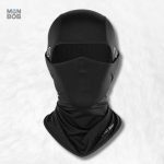 Cagoule moto adaptée pour le port de lunettes