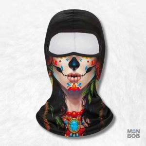 Cagoule Santa Muerte pour une protection stylée et originale
