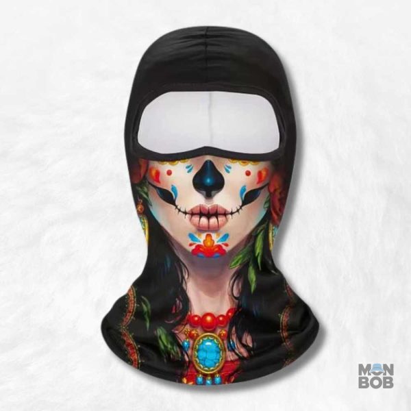 Cagoule Santa Muerte pour une protection stylée et originale