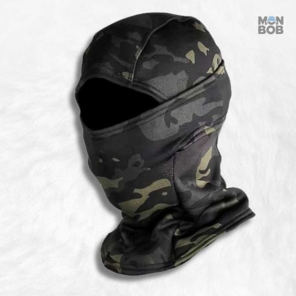 Cagoule Ski Camouflage Noir pour une protection optimale en montagne
